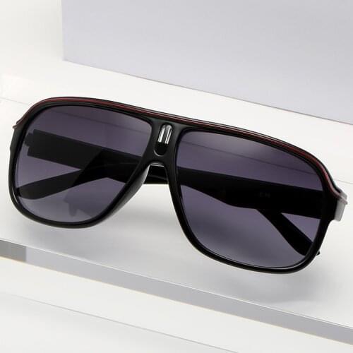 2021 new trendy UV400 oversized square women men shield sunglasses