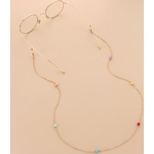 Eyeglasses Rope Strap Beads Mask Anti Slip Eyeglass Chains Eyewears Cord Holder Sunglasses String Sports Glasses Accessories