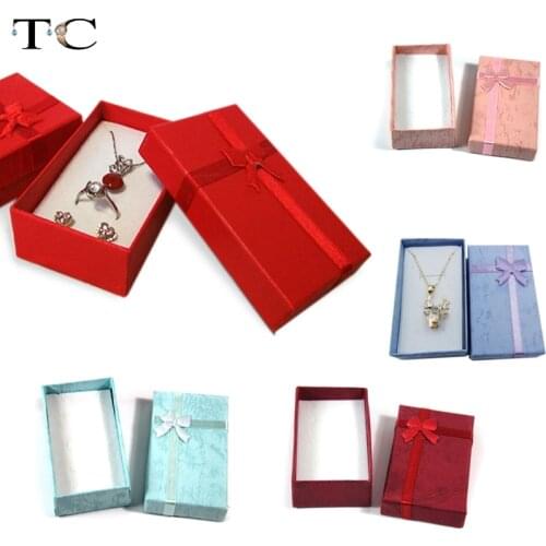 16Pcs Jewelry Sets Display Gift Box Packaging Ring Earrings Necklace Holder Box Wholesale Jewellery Cases 5*8*2.5cm