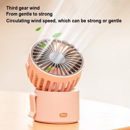 Portable Neck Hanging Fan Mini Handheld USB Rechargeable Fan 3.7V Three Gears Adjustable Student Outdoors Small Air Cooler New