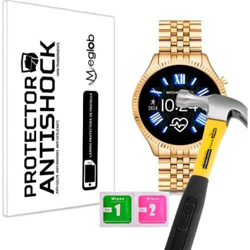Protector de Pantalla Anti-Shock Anti-Golpe Anti-arañazos Compatible con Michael Kors Access Lexington 2