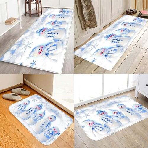 Christmas mat, four snowmen. Home mat