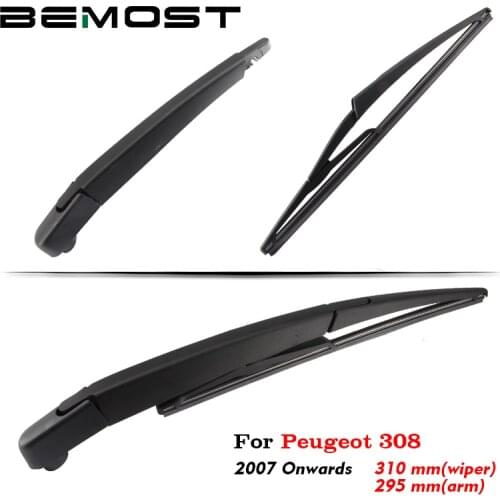 BEMOST Auto Car Rear Windscreen Windshield Wiper Arm Blades Soft Natural Rubber For Peugeot 308 308SW Year From 2007 To 2018