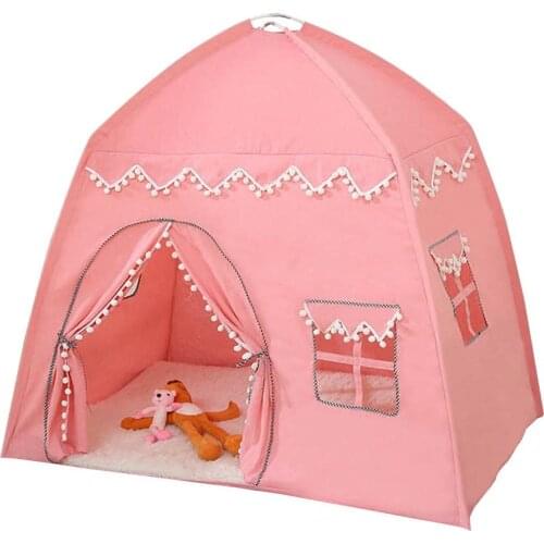 Folding Childrens Tent Portable Kids Tents Tipi Large Baby Play House Kids Flowers Little House Birthday Gift