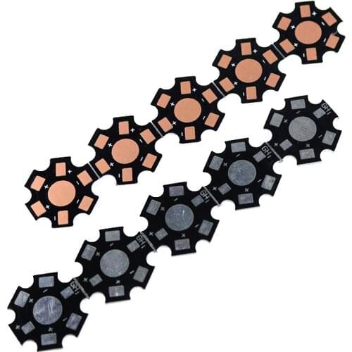 50pcs 20 mm High Power 1w /3w /5w Watt LED Heat Sink Aluminum Base Plate LED PCB board Substrate DIY high quality star heatsink