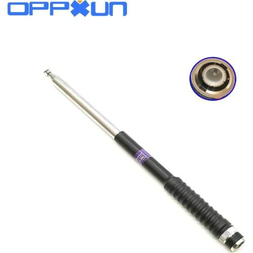 Telescopic BNC J-NUODA VHF136-174MHz Antenna for Kenwood ICOM V8 V80 IC-U82 Two Way Radio Walkie Talkie Telescopic Antenna