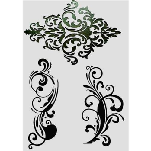 A4 Size DIY Craft Vintage Flower Pattern Stencil Template For Wall Furniture Painting Decor Scrapbooking Stamping Embossing card