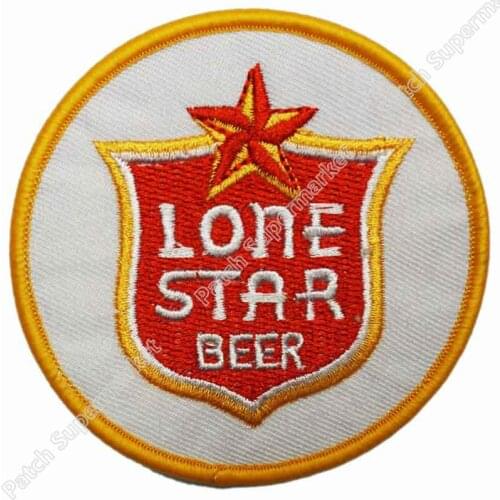 Vintage Lone STAR Beer Collectors Embroidered iron on patch Motorcycle Club biker vest badge retro emo punk applique