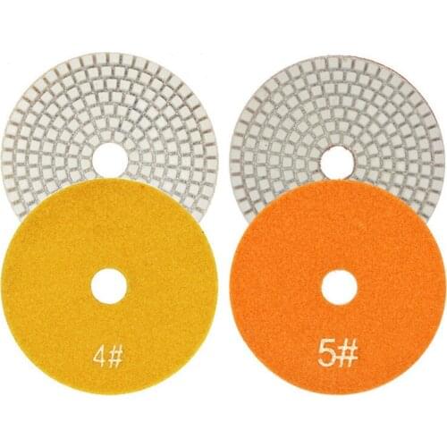 100MM High-End Polishing Dry Pad Diamond Resin Soft Ground Granite Marble Artificial Quartz Stone Renovation