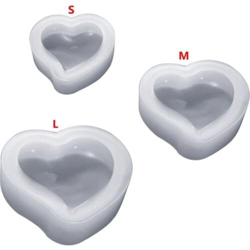 ANGELADY 1PC Heart Shape Jewelry Mold Handmade DIY Pendant Necklace Making Model Mould Parts Decor