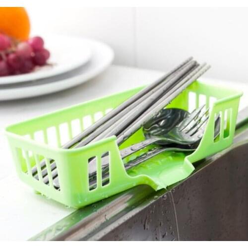 1PC Multifunctional Storage Rack for Kitchen Sink Drainer Cleaning Sponge Frame Hollow Drainer Storage Basket NJ 011
