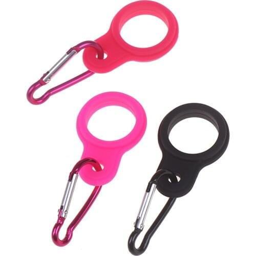 1Pcs Outdoor Climbing Water Bottle Hang Buckle Coke Silicone Carrier Carabiner Clip For Outdoor Activities Daily Use