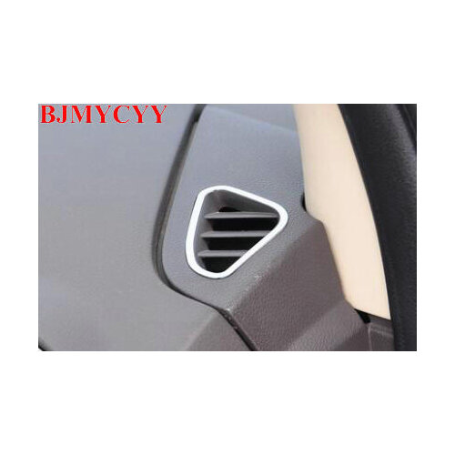 BJMYCYY 2PCS/SET Stainless steel decoration frame for the outlet of the dashboard of the dashboard for ford focus mk2 2006-2011
