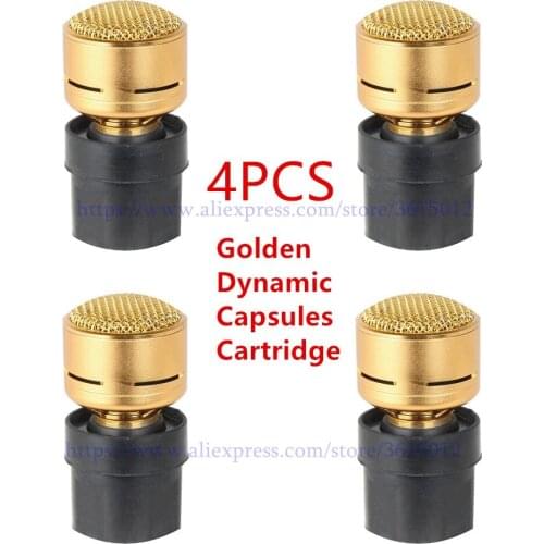 4pcs/lot High Quality Professional Golden Dynamic Microphone core Capsules Cartridge Replacement Micro MIC Core N-M182