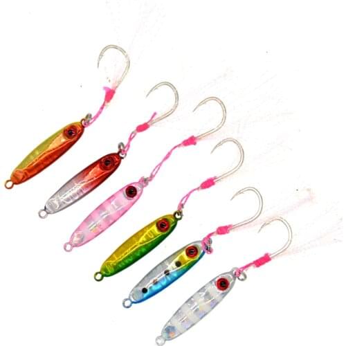 5PCS Sea Fishing Metal Spoon Micro Jigging Lure Luminous Trolling Hard Bait Bass laser Tackle Trout Lures Slow Jig 5g