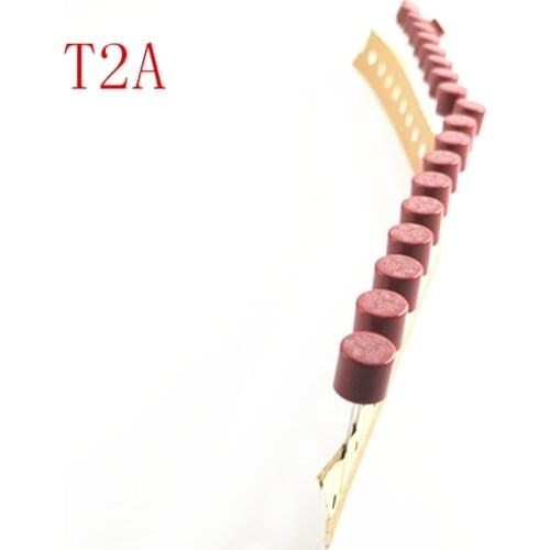 50pcs/lot Cylindrical Fuse 2A/250V 382 Cylindrical Plastic Fuse T2A For LCD TV Power Board Commonly Protection Circuit