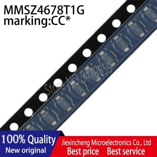 50PCS MMSZ4678T1G marking:CC* DIODE ZENER 1.8V 500MW SOD-123 New original