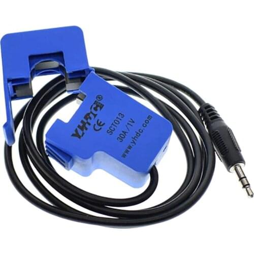 Free shipping SCT013 30A/1V Suspension type Split Core Current Sensor AC Current Transformer Test Current