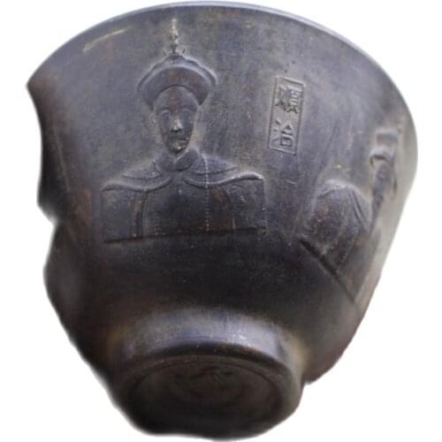 Antique Bronze Ware collection pure copper five emperors copper bowl home furnishings