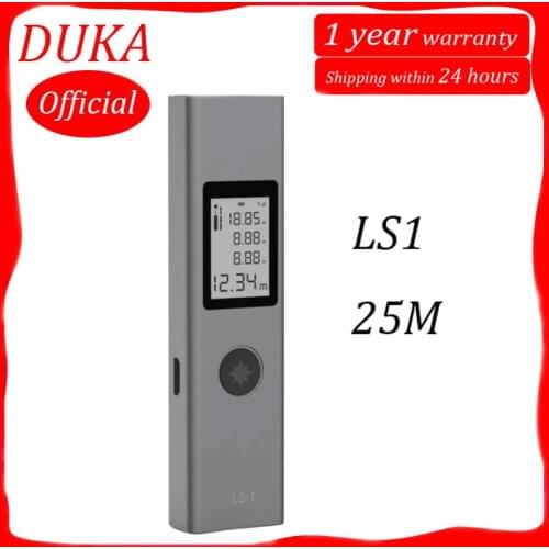 Duka official LS-1 Laser Rangefinder Distance Meter 25M Electronic Roulette Digital Ruler Trena Laser Tape Measure Range Finder