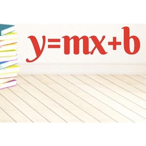 Math Classroom Decal Math Class Y= Mx+b Vinyl Sticker Teacher Education School Decoration Roll Vinyl Waterproof E488