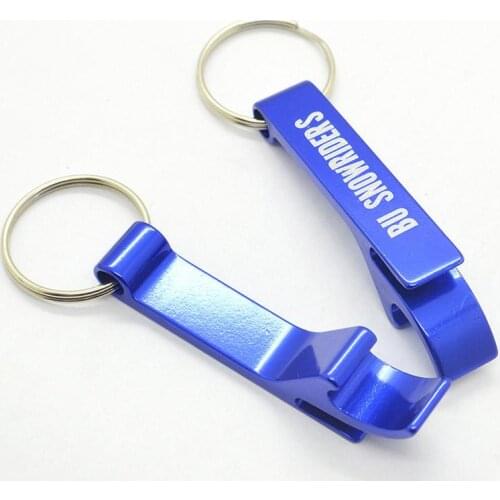 Custom Engraved Metal Keychain Beer Bottle Opener Key Holder Promotional Business Corporate Gift Personalized Keychain with Logo