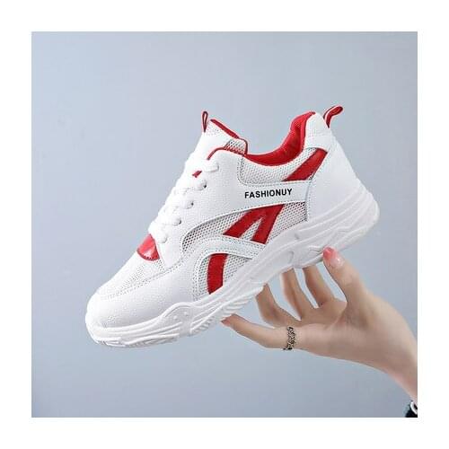 Vogue Sneaker Air Sport Shoes For Women Korean Students Net Running Shoes Woman Allmatch Ulzzang Harajuku Slimming Shoes