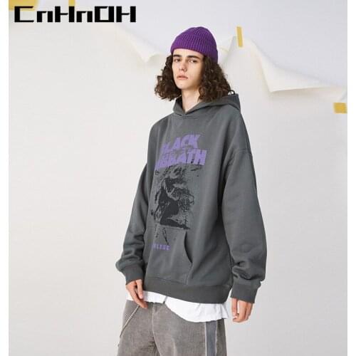 CnHnOH mens autumn and winter original street fashion casual hoodie couple fashion brand hooded 9387