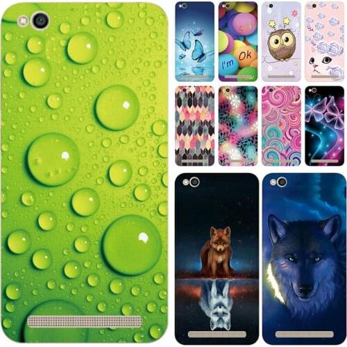 Soft Phone Case for Xiaomi Redmi 5A 5.0" Cases Panda Funda Colorful Flower Silicone TPU Back Cover Shell