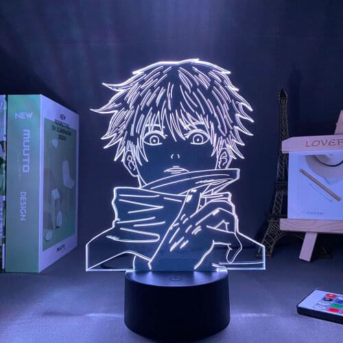 3D Night Light Anime Lamp Satoru Gojo Light Jujutsu Kaisen Led Night Light for Birthday Gift