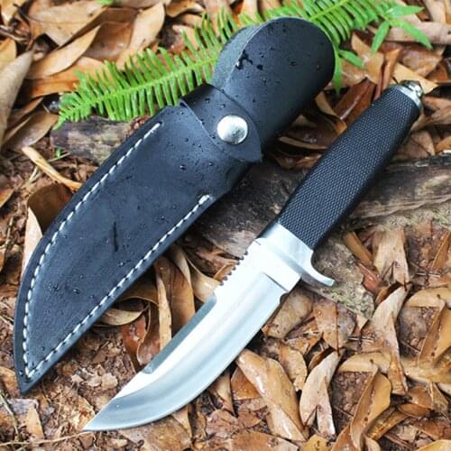New Handmade High Hardness steel Hunting Knife Camping Survival Fixed Blade Tactical Knife G10 handle Free shipping