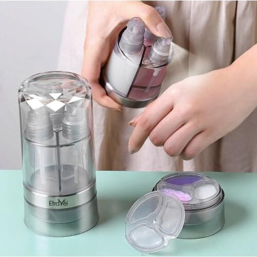 6-in-1Travel Portable Cosmetics Storage Bottle Transparent Face Cream And Spray Bottling Set Lotion Spray Bottle Storage Bottle