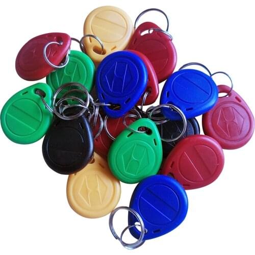 100PCS) T5577 RFID 125khz Programmable Smart Tags Rewritable Keys Number2 Keyfobs