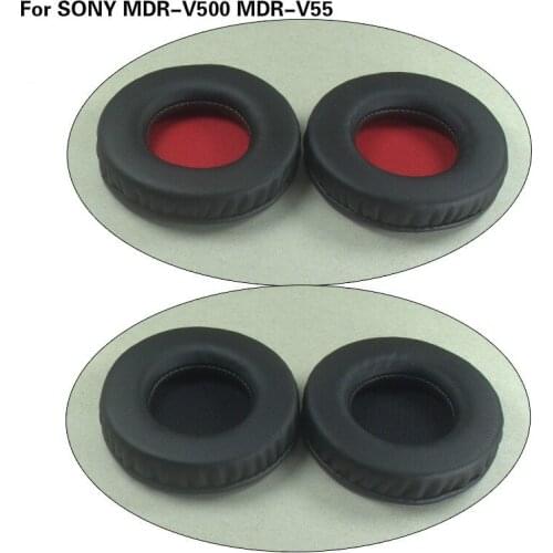 80MM Replacement Earpads for SONY MDR-V500 Soft Foam High Quality Comfortable Ear Pads Cushion for SONY MDR-V55 Headphone