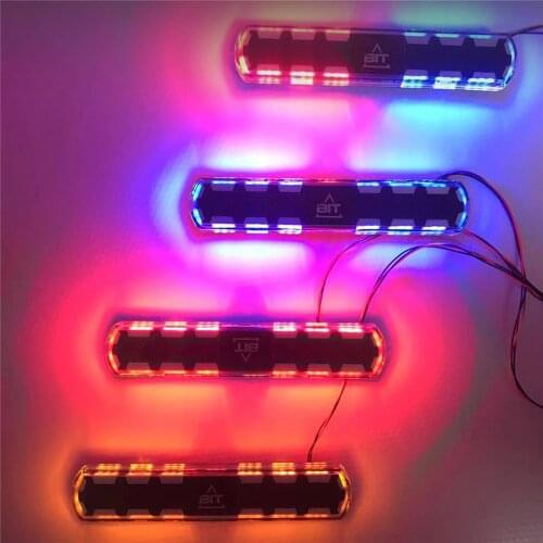 LED Roof Light Warning Light Firefighting Ambulance Lamp 18 Modes for 1/14 TAMIYA SCANIA ACTROS ACROS Man RC Truck Dump Car Part