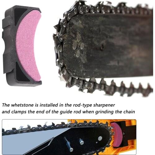 Chainsaw Saw Teeth Sharpener Grinding Woodworking Chain Saw Sharpening Stone Chainsaw Teeth Sharpener with Card Slot