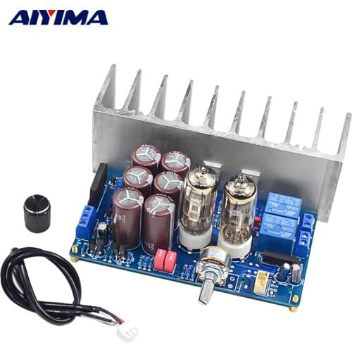 AIYIMA 6J3 Tube Amplifier Preamp Bile Preamplifier HiFi LM1875 Sound Amplifiers 30W Stereo Amp Home Audio