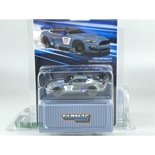 TW car Tarmac Works 1:64 FORD Mustang GT4 17# SEMA 2016 PRESENTATION Limited collection of die-cast alloy car models