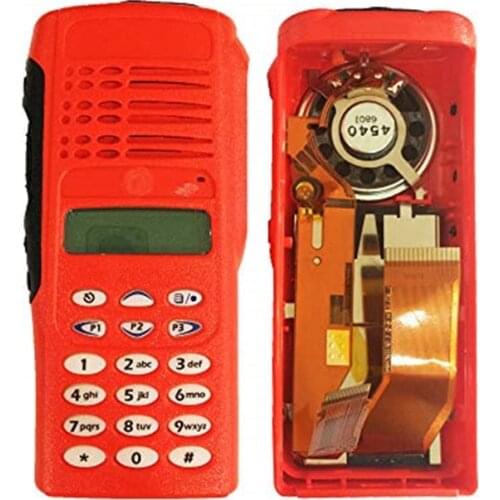 VBLL Full Keypad Replacement Housing Case Cover Kit with Speaker and LCD Display for Motorola HT1250 Radio