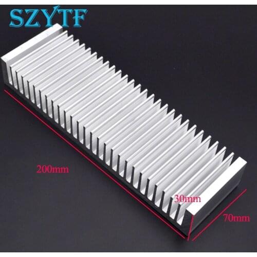 1pcs Heat sink 200*70*30MM (silver) high-quality ultra-thick aluminum radiator
