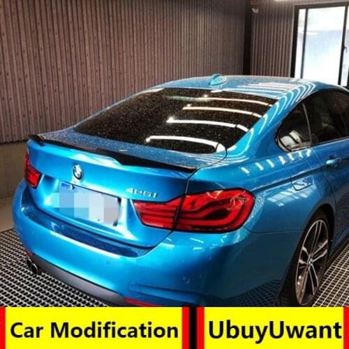 UBYUWANT High Quality Carbon Fiber Exterior Rear Spoiler For BMW F36 4 Series 4-DR 428i 435i 2 Dr 2013-2019 M4 Style