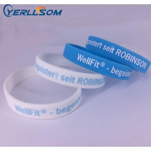 YERLLSOM 200pcs/Lot High Quality silicone bracelets with personal writing for events SP062405