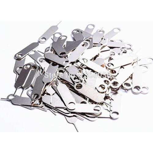100pcs/lot SIM Card Tray Removal Remover Eject Pin Needle Key Tool For iPhone 11 12 7 6S 6 Plus 5 5S SE 5C 4 4S
