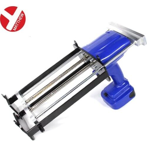 1500ml Electric Cordless Double Cartridge Caulking Gun Powered by Li-Battery