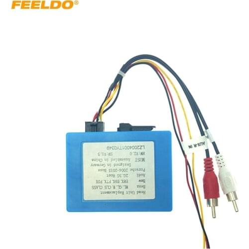 FEELDO 2-Channel RCA Audio AUX-Input To MOST Optic Fiber Amplifier Decoder Converter Kit Fit For Benz/For BMW/For Audi