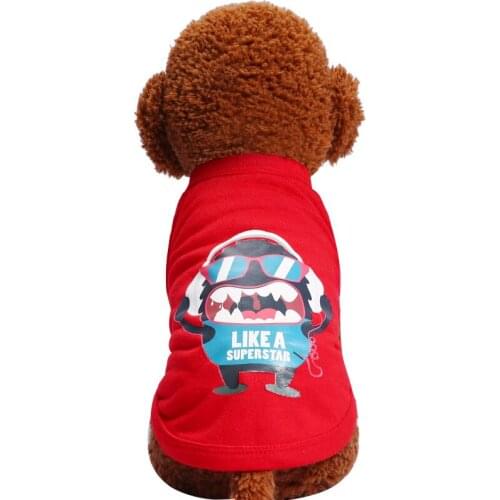 2018 New Arrival Pet Dog Clothes Bomei Clothing Spring and Summer Cute Cartoon Printing Vest for Chihuahua Small Dogs