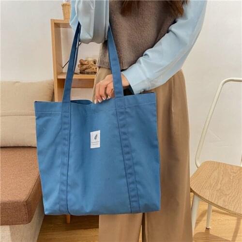 2020 New arrival canvas cotton tote bag for men and women