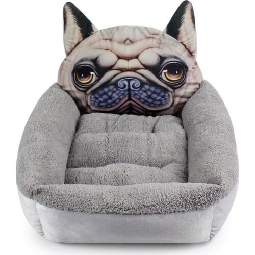 3D Shar Pei Sofa Bed Dog Hot Sale Washable Plush Sleeping Dog House Cozy Soft Pet Puppy Bed Cushion Supplies