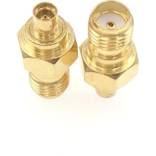 50pcs SMA Female To MMCX Female Straight RF Adapter Connector