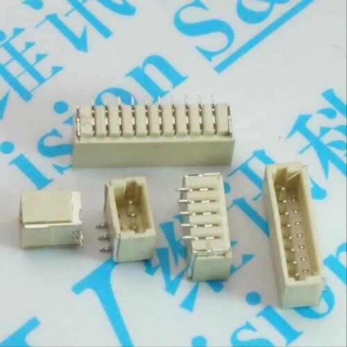50PCS SH1.0 Connetor 1.0mm Pitch Vertical Type 2/3/4/5/6/7/8/9/10P Male SMD Socket Heat Resistance
